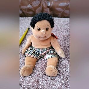 TY 1999 Beanie Babies Kids Rascal 10" Retired Plush Doll W/T African American